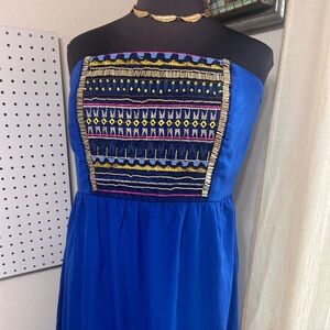 Maurice’s Boho tube top waterfall dress size 2x